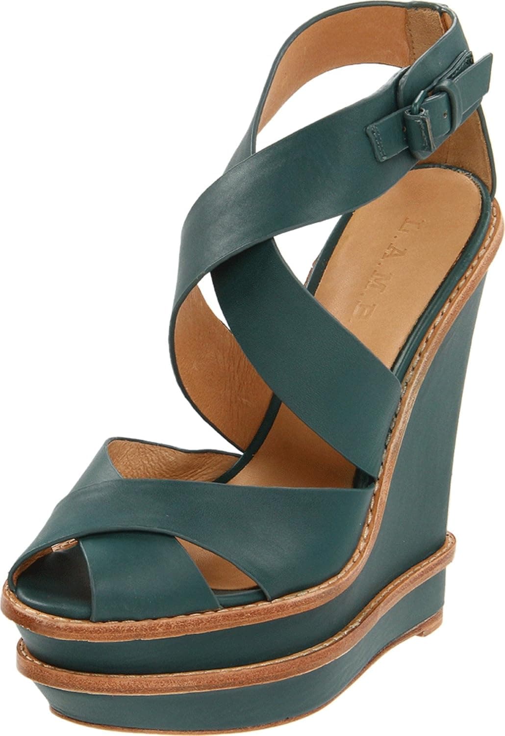 L.A.M.B. Women's Angela Wedge Sandal