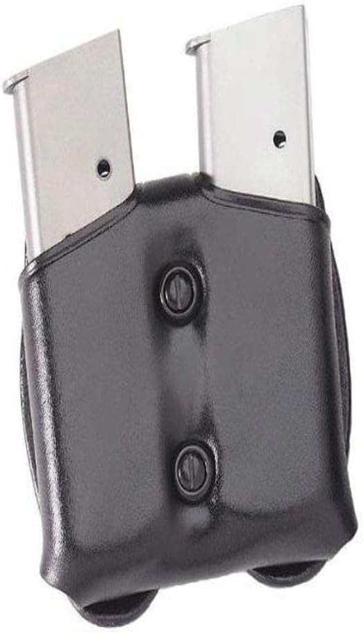 Galco CDM Cop Double Mag Case for 9mm.40.357 Sig Staggered Polymer Magazines and S&W M&P 9mm.40 Metal Magazines (Black, Ambi)