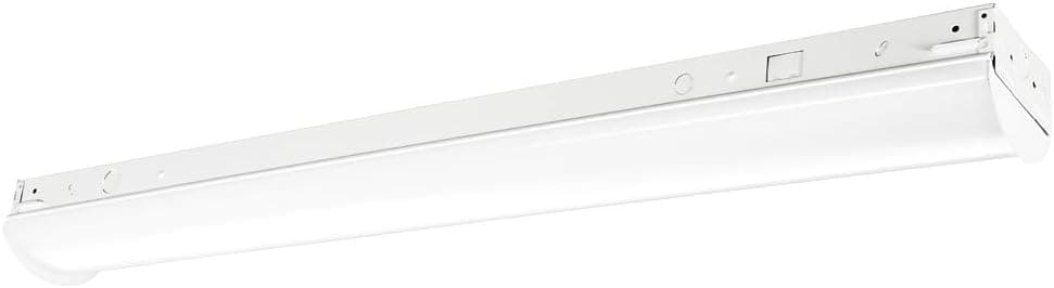 Luxrite 3FT Linear LED Shop Light Fixture, 26W, 5000K (Bright White), 3160 Lumens, Damp Rated, LED Strip Fixture, 120-277V, ETL Listed, DLC Listed, 1-Piece