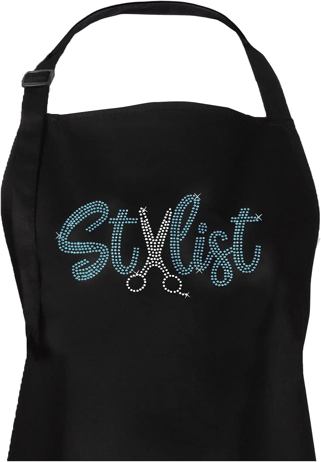 Plum Hill Rhinestone Hair Stylist Apron for Women - Salon Apron for Hairstylist, Hairdresser, Hair Cutting Smock, Hair Apron