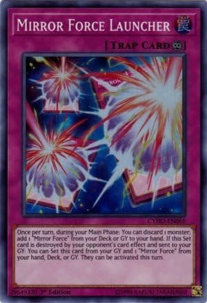 Yu-Gi-Oh! - Mirror Force Launcher - CYHO-EN069 - Super Rare - 1st Edition - Cybernetic Horizon