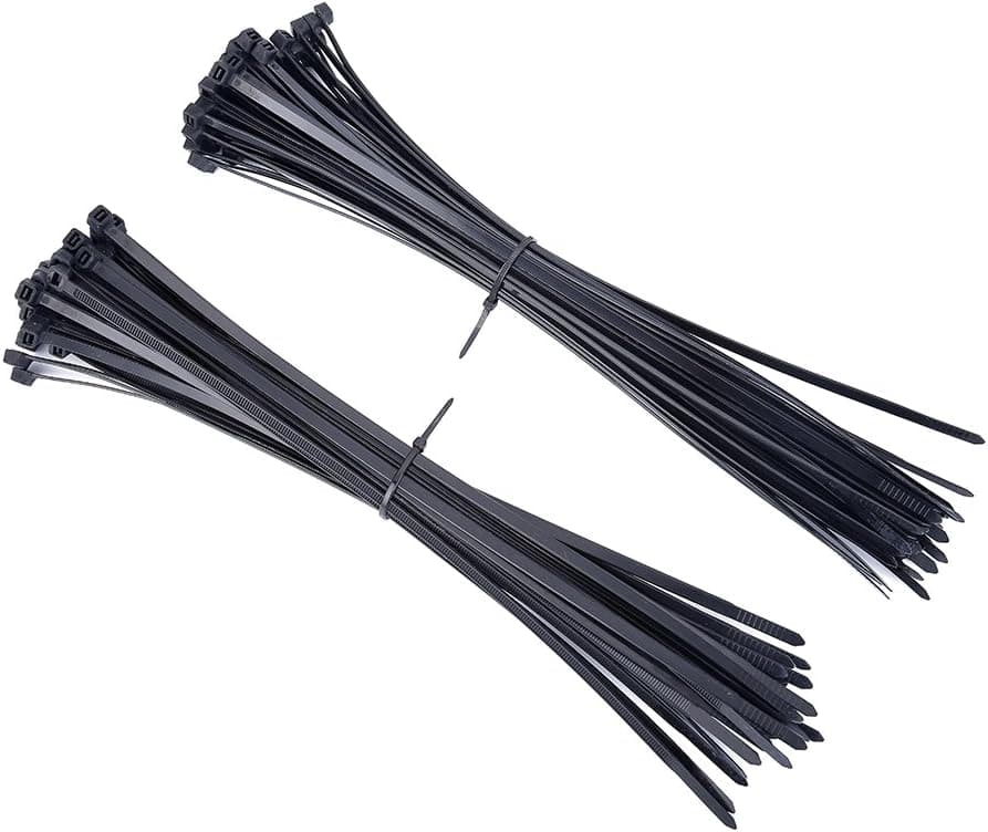 100 Pack 12-Inch Large Self-Locking Nylon Zip Ties, Eternal Faith TR88069 Multipurpose Heavy Duty Cable Ties with 50lbs Tensile Strength, Plastic Zip Cable Loop Ties UV Resistant Cable Ties