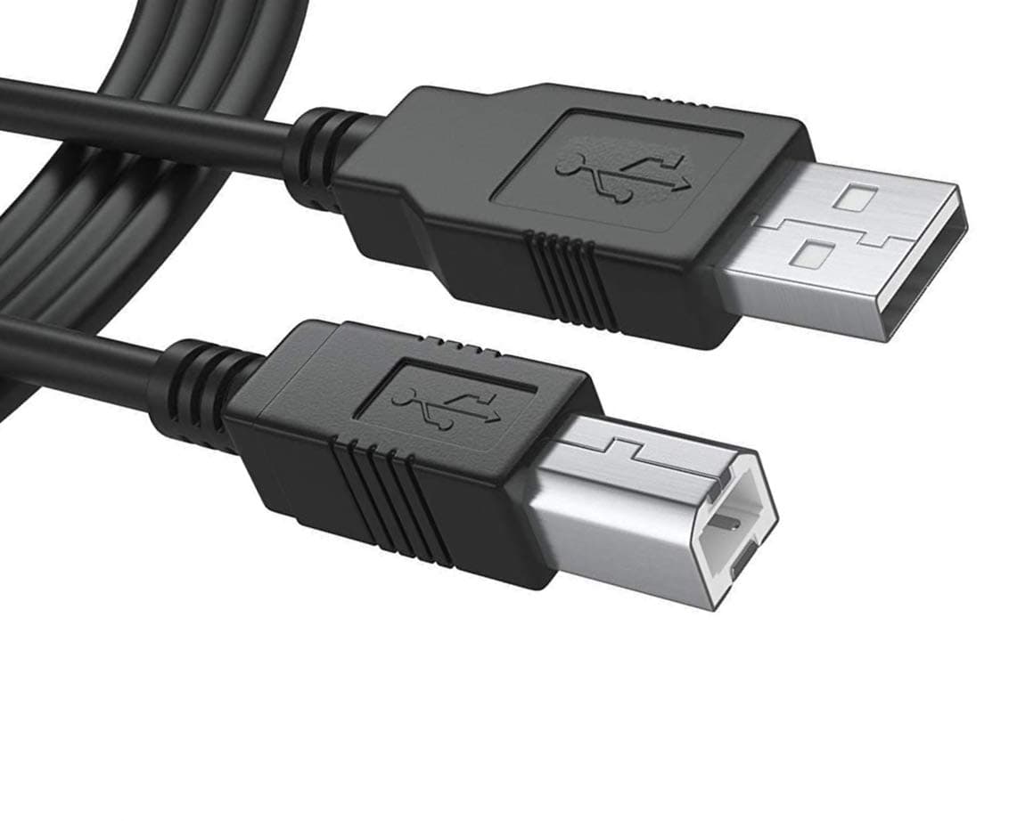 USB2.0 Printer Cable,Audio Interface USB Cable,Keyboard midi Cable,USB 2.0 Type A to Type B High Speed Cord for USB Microphone,Mixer, Speaker, Monitor, Instrument,6 Feet