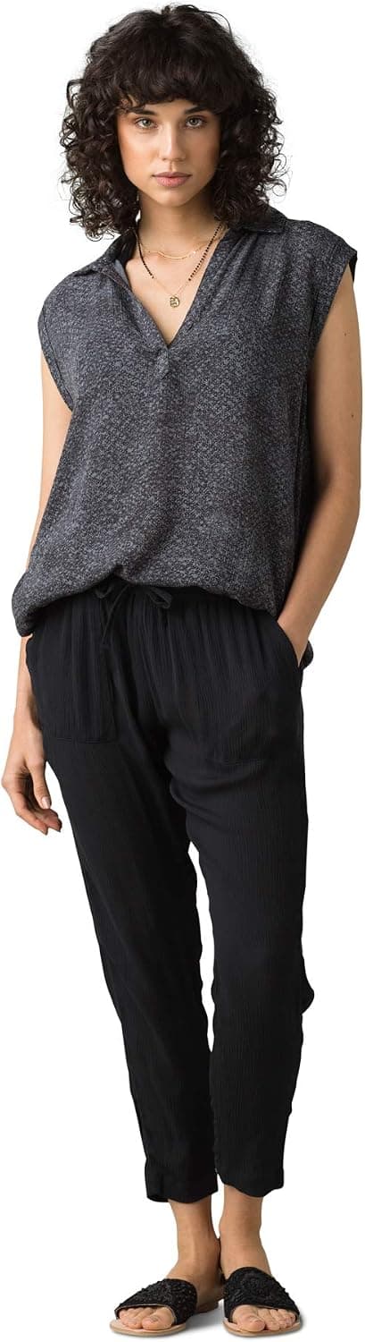 prAna, Women's Hele Mai Pant, Black, X-Large