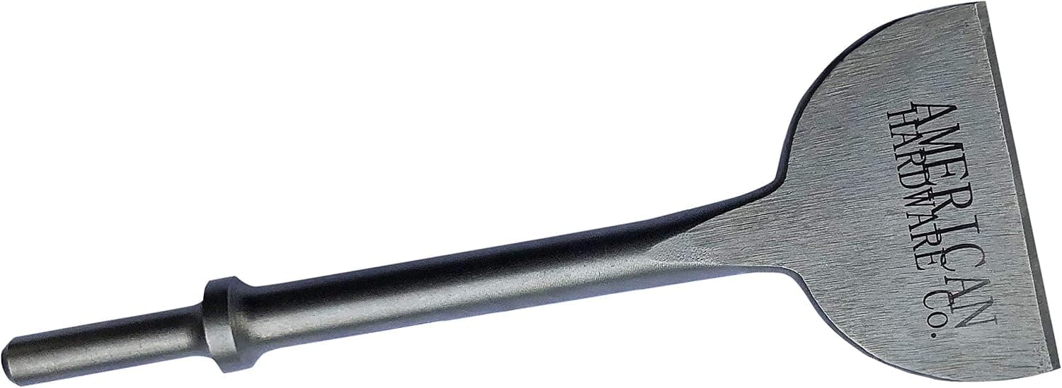 Air Hammer Chisels | 3” Wide Tile Removal Tool for 0.401 in Shank Air Hammer Bits | Tile Remover | Concrete Chisel | Grout Remover Tool | Air Chisel | Scraper Tool | Air Tools | Thinset Removal Tool |