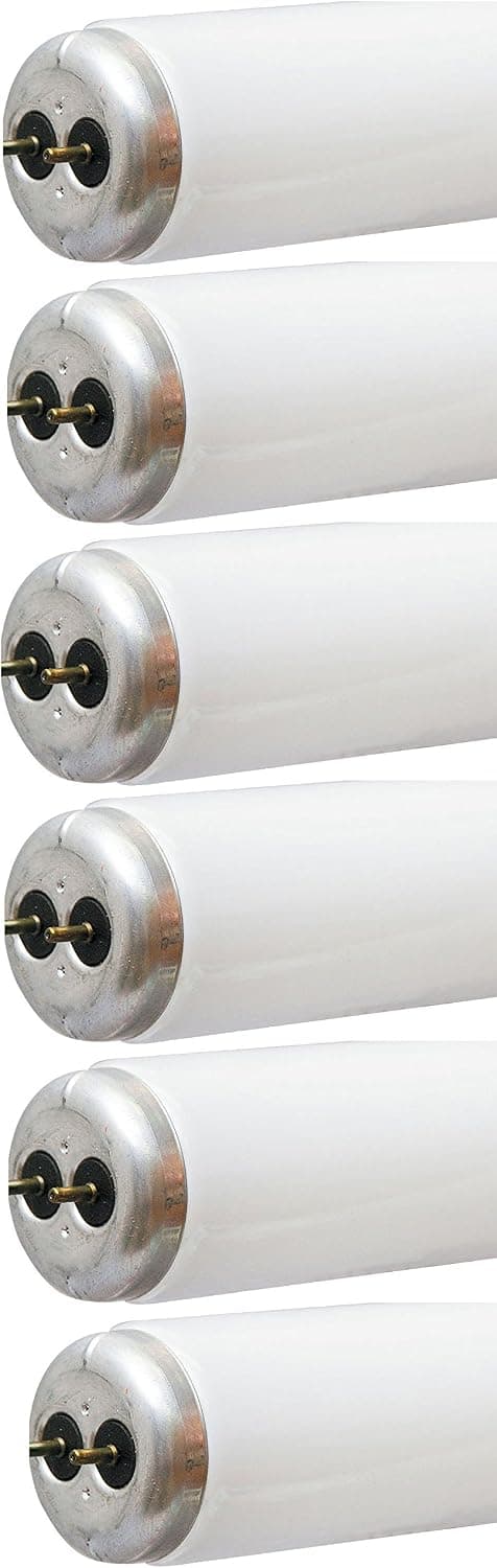 GE Kitchen & Bath Light Bulbs, T12 Tube Light Bulbs, 30 Watt, 36-Inches, G13 2-Pin Base, Warm White (6 Pack)