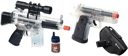 crosman mission pack kit airsoft gun package - black / clear(Airsoft Gun)