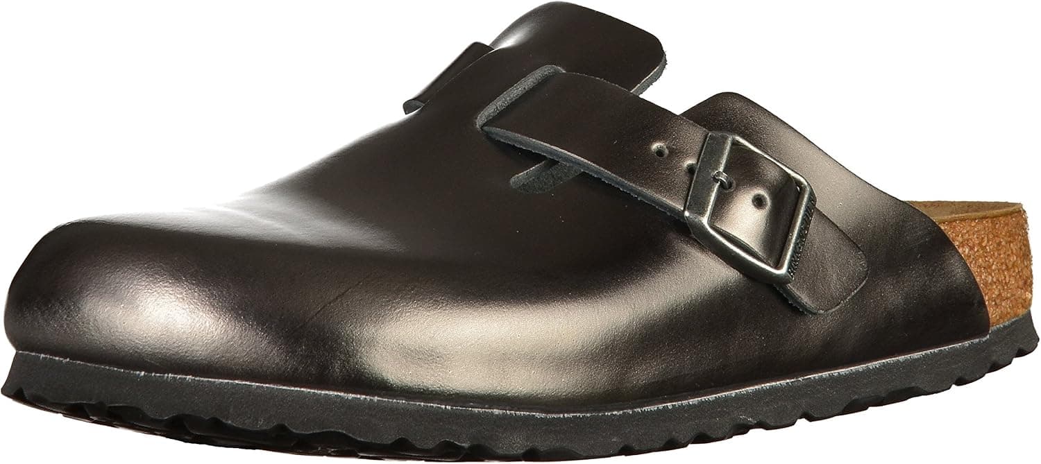 Birkenstock Boston NL WB Metallic Anthraci
