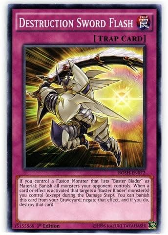 Yu-Gi-Oh! - Destruction Sword Flash (BOSH-EN072) - Breakers of Shadow - 1st Edition - Common