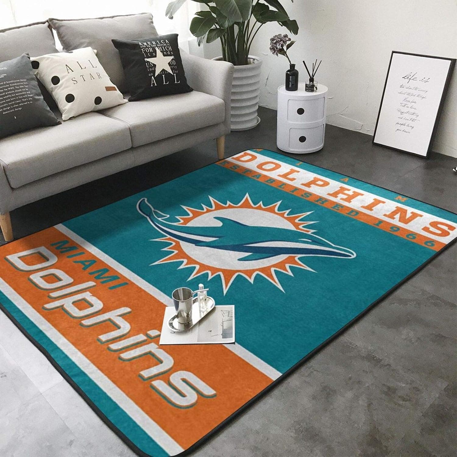 Flannel Home Decoration Large Area Rug Floor Carpet Miami Super Soft Memory Foam Non Slip Mat Living Room Bedroom Doormat 60 x 39 in