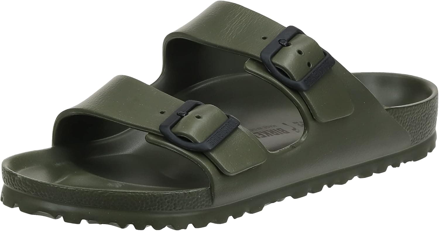 Birkenstock Unisex Arizona EVA Dual Buckle Sandals, Khaki - 41 N EU