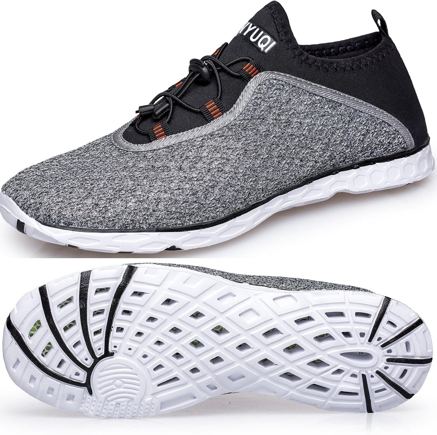 TIANYUQI Men's Mesh Slip On Water Shoes
