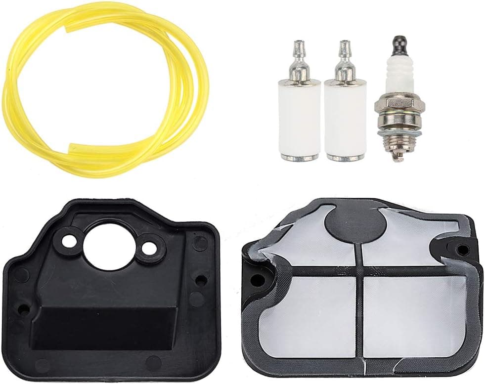 Kuupo 530029811 Air Filter 530036582 with Fuel Filter Line Spark Plug for Husqvarna 36 41 136 136LE 137 137E 141 141LE 142 142E Chainsaw