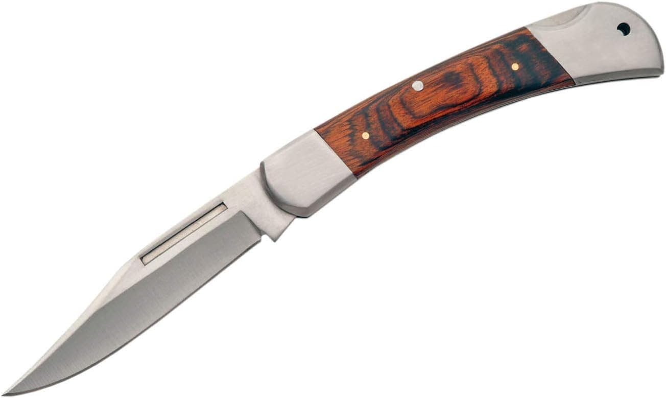 SZCO Supplies 5-Inch Classic Lockback Folding Knife Brown