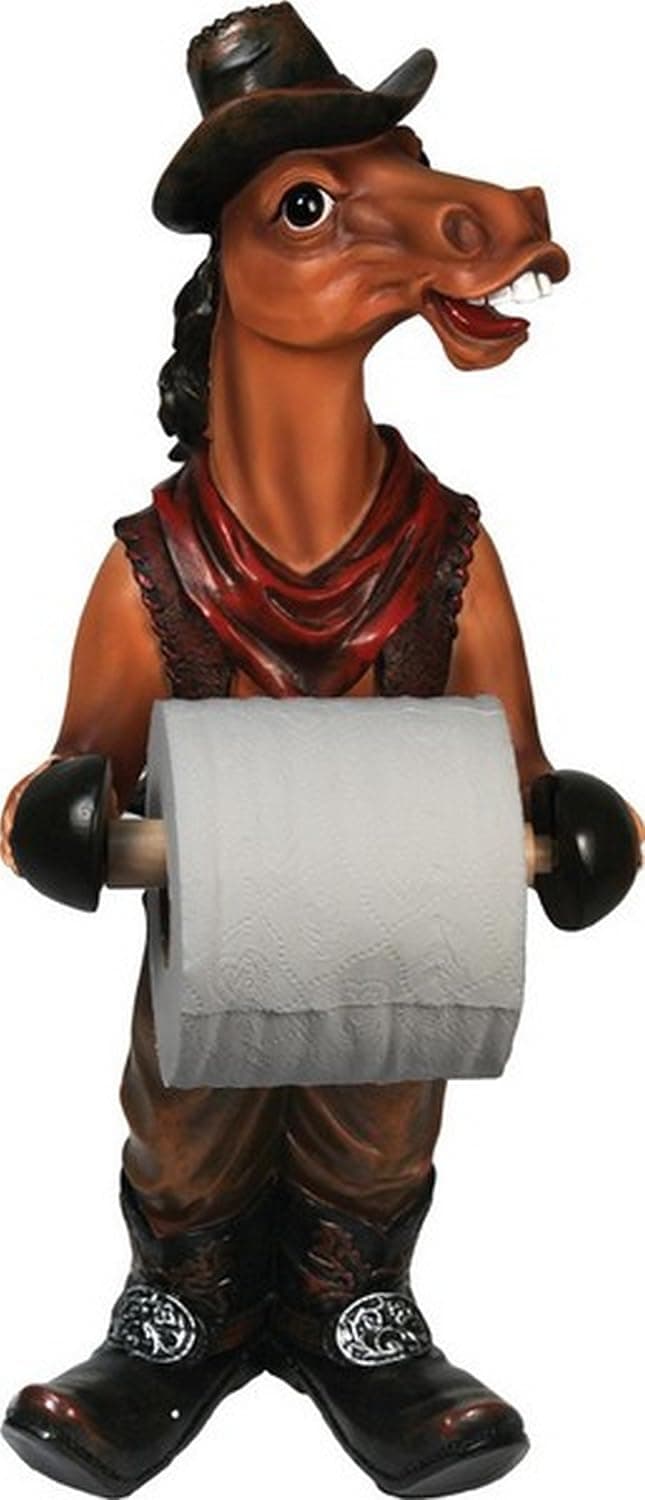 Western Horse Standing Toilet Paper Holder by Rivers Edge 808