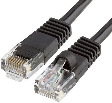 CAT5 Enhanced CAT5E RJ45 Patch 350MHz ETHERNET Network Cable for PC, Mac, Laptop, PS2, PS3, PS4, Xbox, and Xbox 360 to Hook up on high Speed Internet DSL/Cable Internet (Black 200ft)