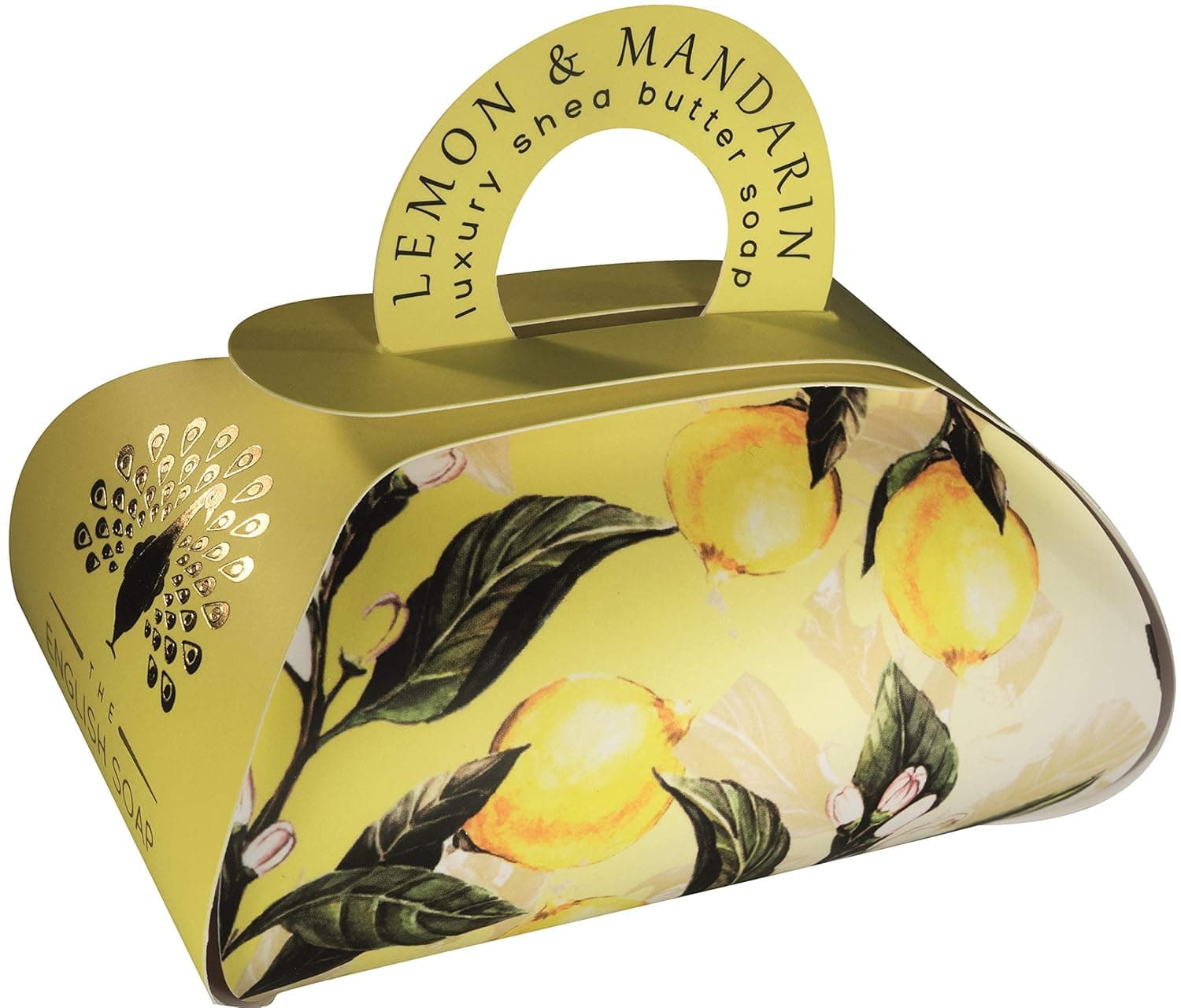 The English Soap Company, Large Gift Bag Bath Soap, Lemon & Mandarin, 260g