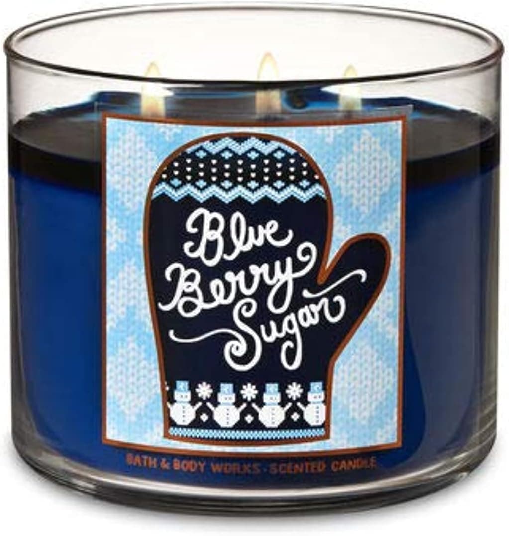 Bath & Body Works Blueberry Sugar Scented 3-Wick Candle 14.5 oz