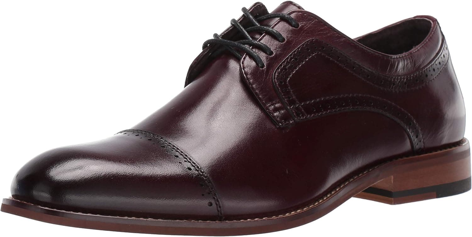 STACY ADAMS Men's Dickinson Cap-Toe Lace-up Oxford