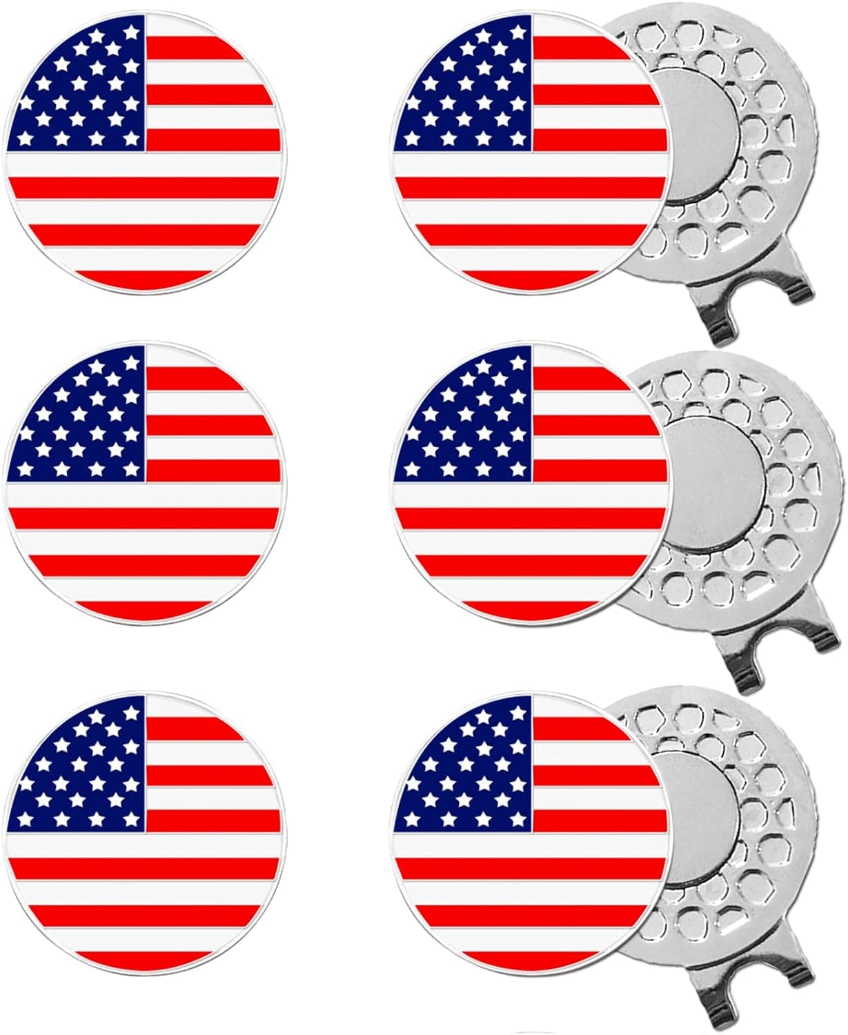FINGER TEN Golf Ball Marker Hat Clips Magnetic Value Set for Men Women, Golf Cap Hat Clips Ball Marker Holder with Strong Magnet, Golf Gift for Golfer