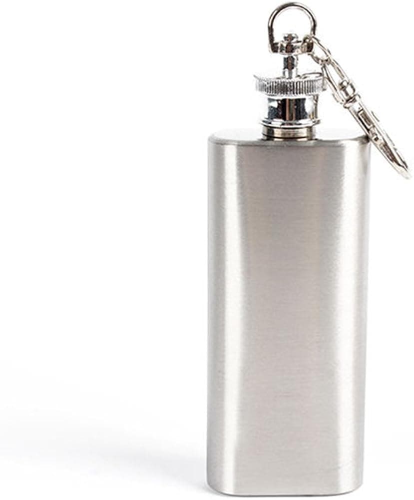 bjduck99 2oz Mini Wine Bottle Stainless Steel Liquor Hip Flask with Screw Cap Portable