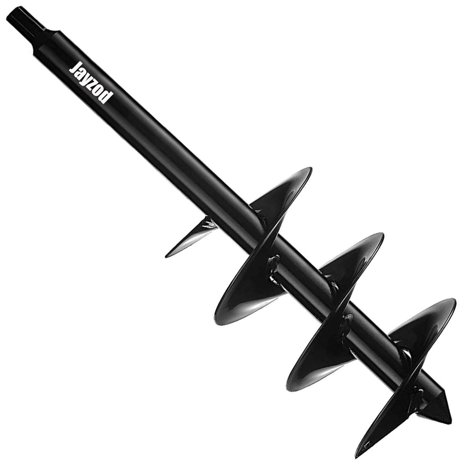 Jayzod Auger Drill bit for Planting 3.5"X23.6" Garden Auger Spiral Drill Bit,Bulb & Bedding Plant Augers,Plants Drill bit for 3/8” Hex Drive Drill