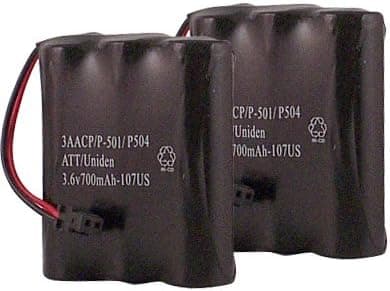 Hitech - 2 Replacement BCO1031, GP60AAK3BMS, P7302 Cordless Phone Batteries for Many Uniden Phones