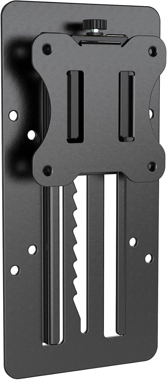 WALI Height Adjustable VESA Adapter for 13 to 27 inch Screen, Single Monitor Accessory Bracket Mount Kit (HADP001), Black