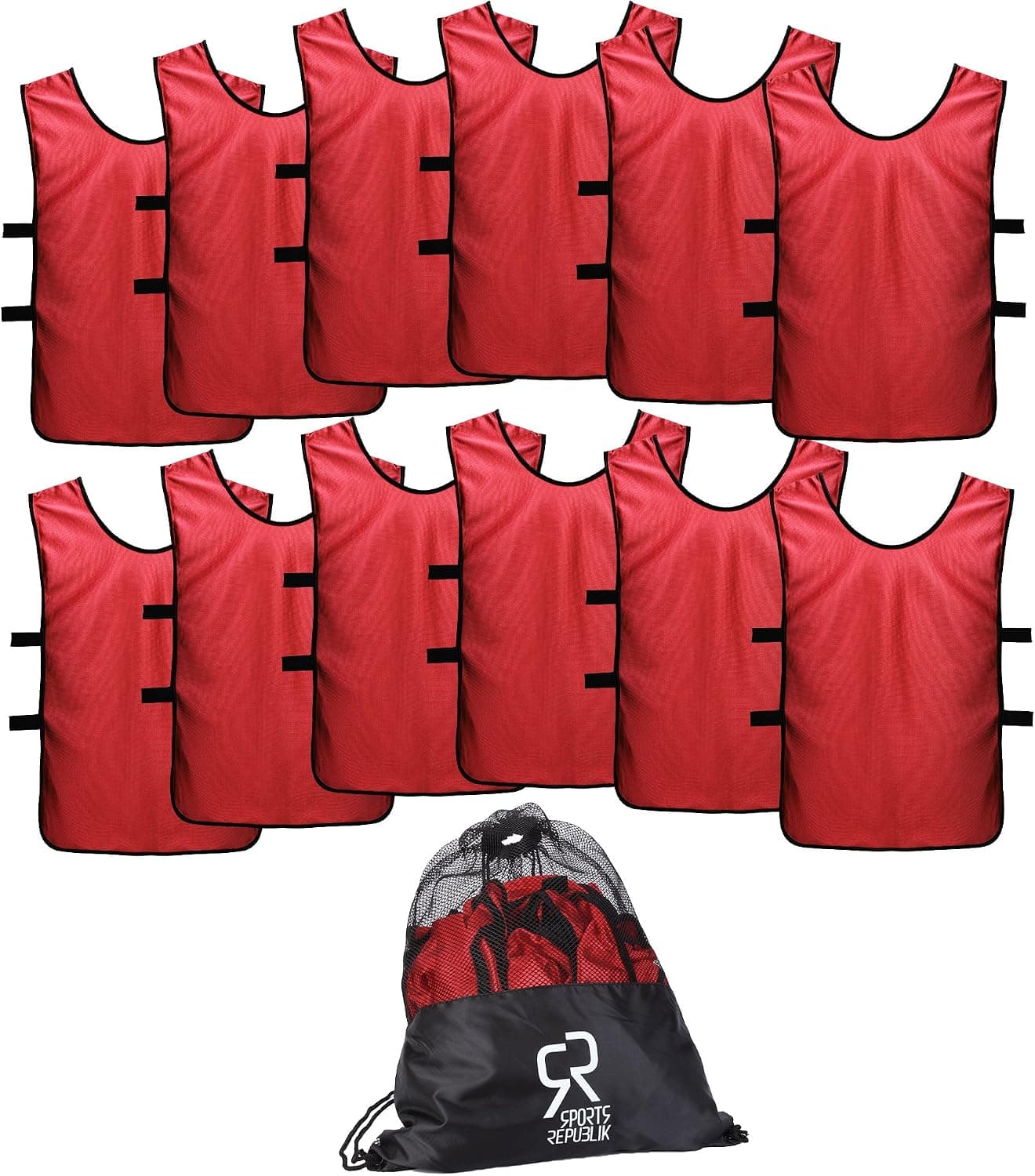 Sport Trikot Leibchen (12er Pack) - Fußball Trainingsleibchen