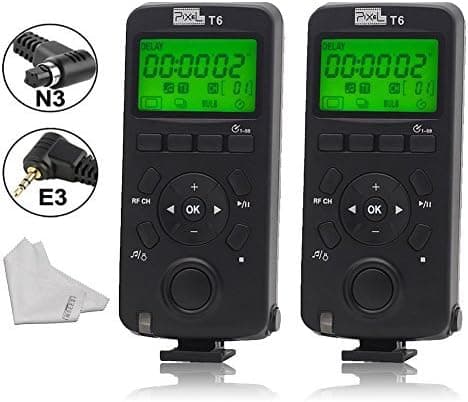 Pixel T6 FSK 2.4GHz Wireless Transceiver Timer Shutter Release Remote Control for Canon EOS 7D 5DS 1DS 6D 50D 40D PoweShot G16 700d EOS 1100D 600D 550D 500D