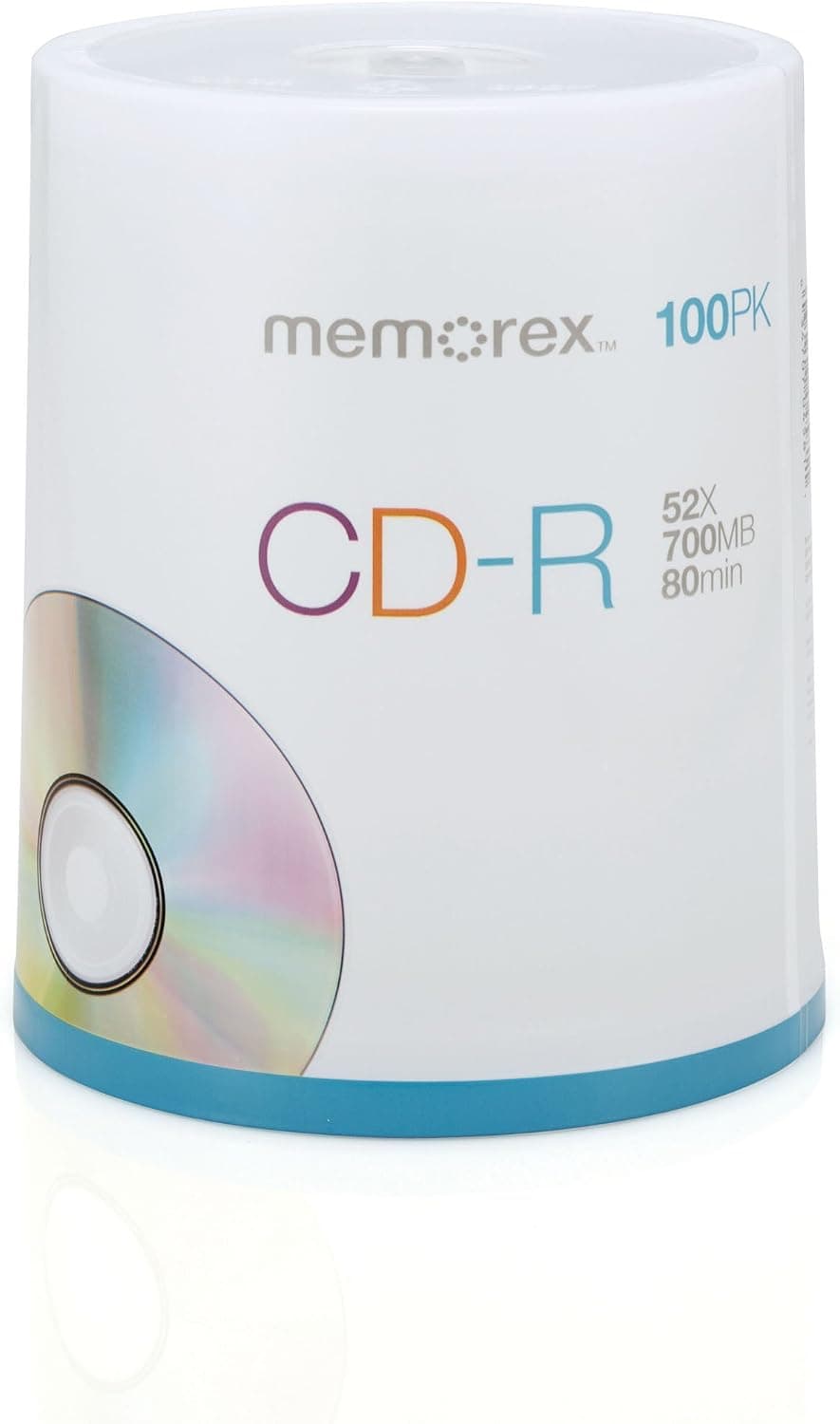 Memorex 700MB/80-Minute 52x CD-R Media 100-Pack Spindle