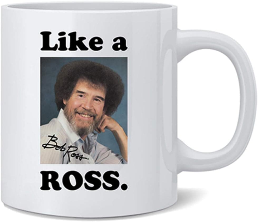 Bob Officially LIcensed Ross Mug Like A Ross Funny Boss Meme Cool Motivational Retro Vintage Style Positive Energy Ceramic Coffee Mug Tea Cup Fun Novelty Gift 12 oz