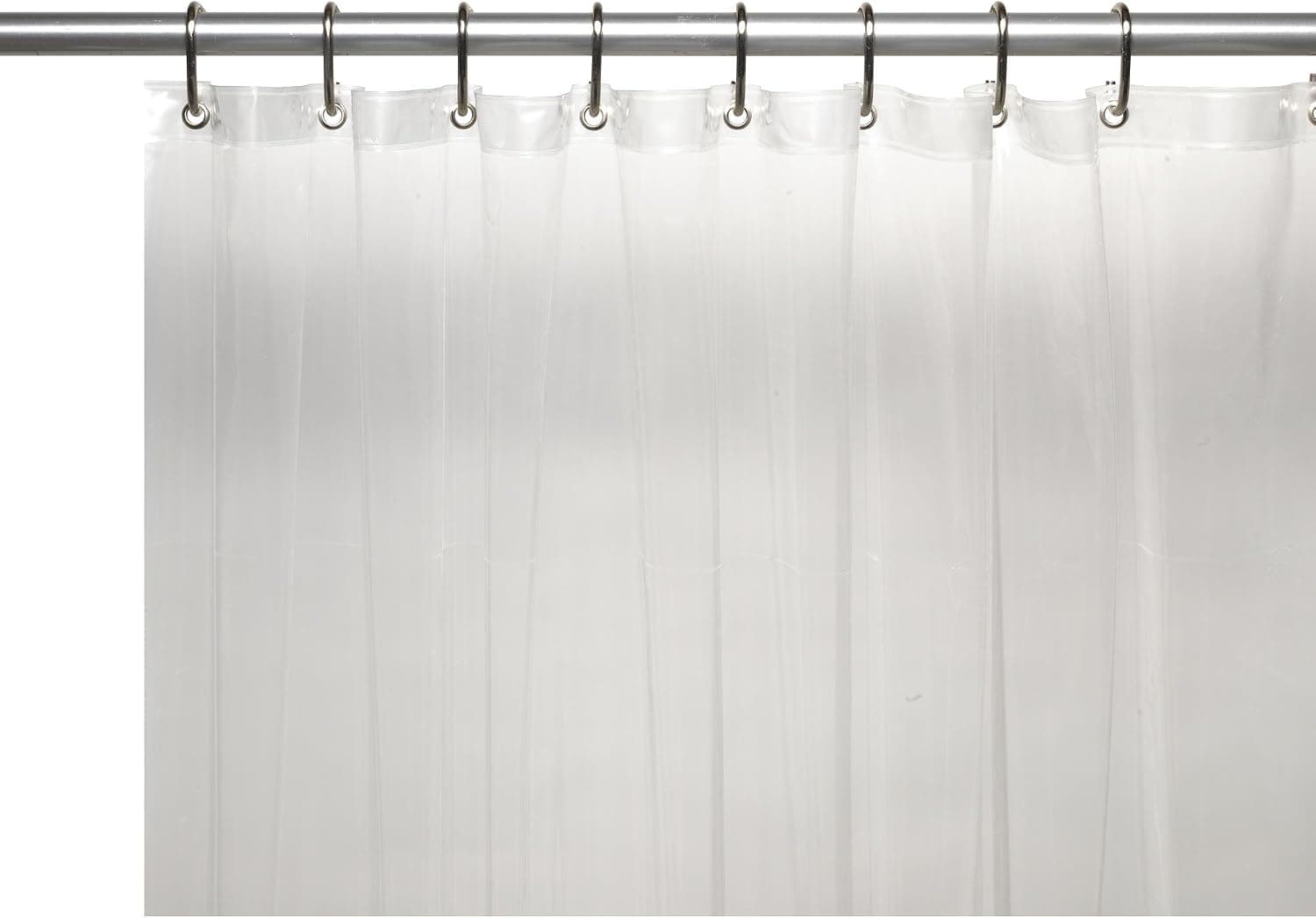Carnation Home Fashions 10-Gauge PEVA 72 by 96-Inch Shower Curtain Liner, X-Long, Super Clear