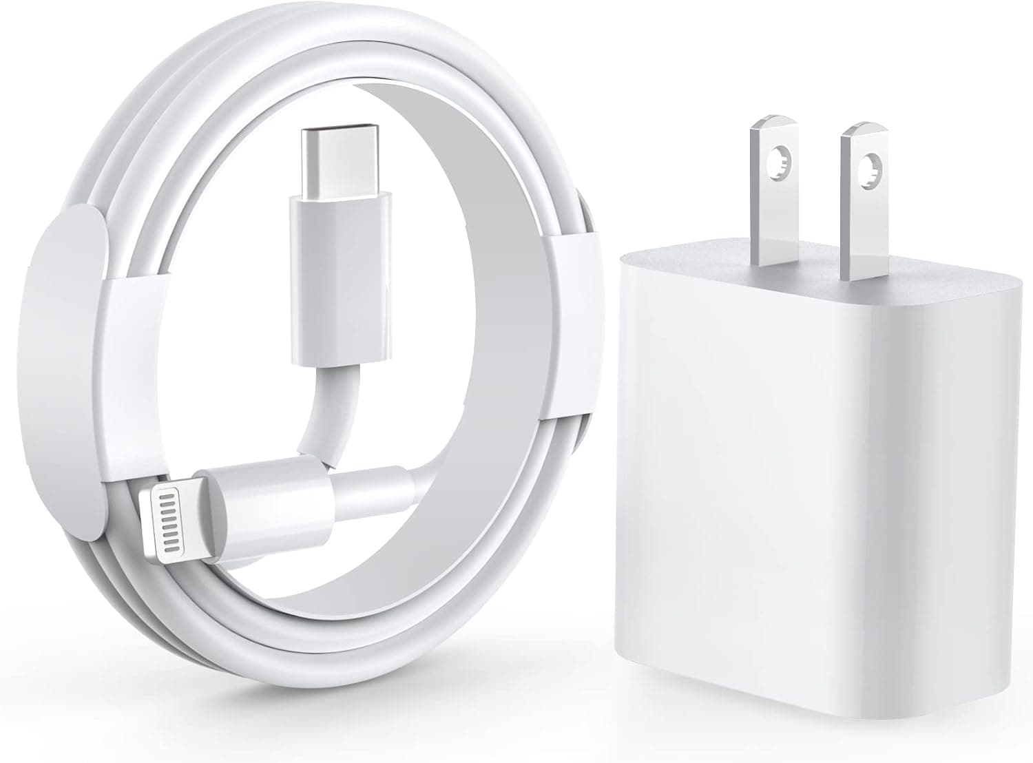 iPhone Fast Charger, USB C Fast iPhone Charger 20W Fast Adapter Type C Wall Charger Lightning Cable Compatible iPhone 13/13 Pro Max/12/12 Mini/12 Pro/12 Pro Max/11/11 Pro Max/Xs Max/XR/X,iPad,AirPods