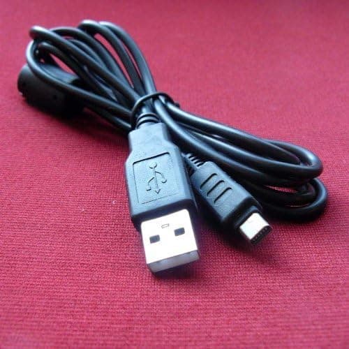 Olympus SZ-10 Digital Camera Compatible USB 2.0 Cable Cord - CB-USB5 & CB-USB6 Model - 4.5 feet Black - Bargains DepotÂ