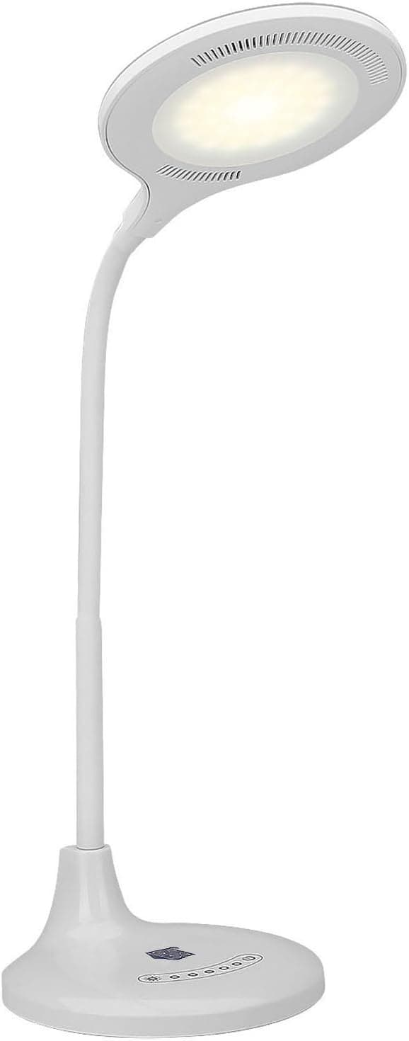 Generic 7.5W 700LM Table Lamp LED Foldable Book Adjustable Gooseneck Desk Light 2900K - 6000K Dimmable Touch Eye-Caring Flexible Reading Lighting for Bedroom, Keyboard, Studying, Writing, Office