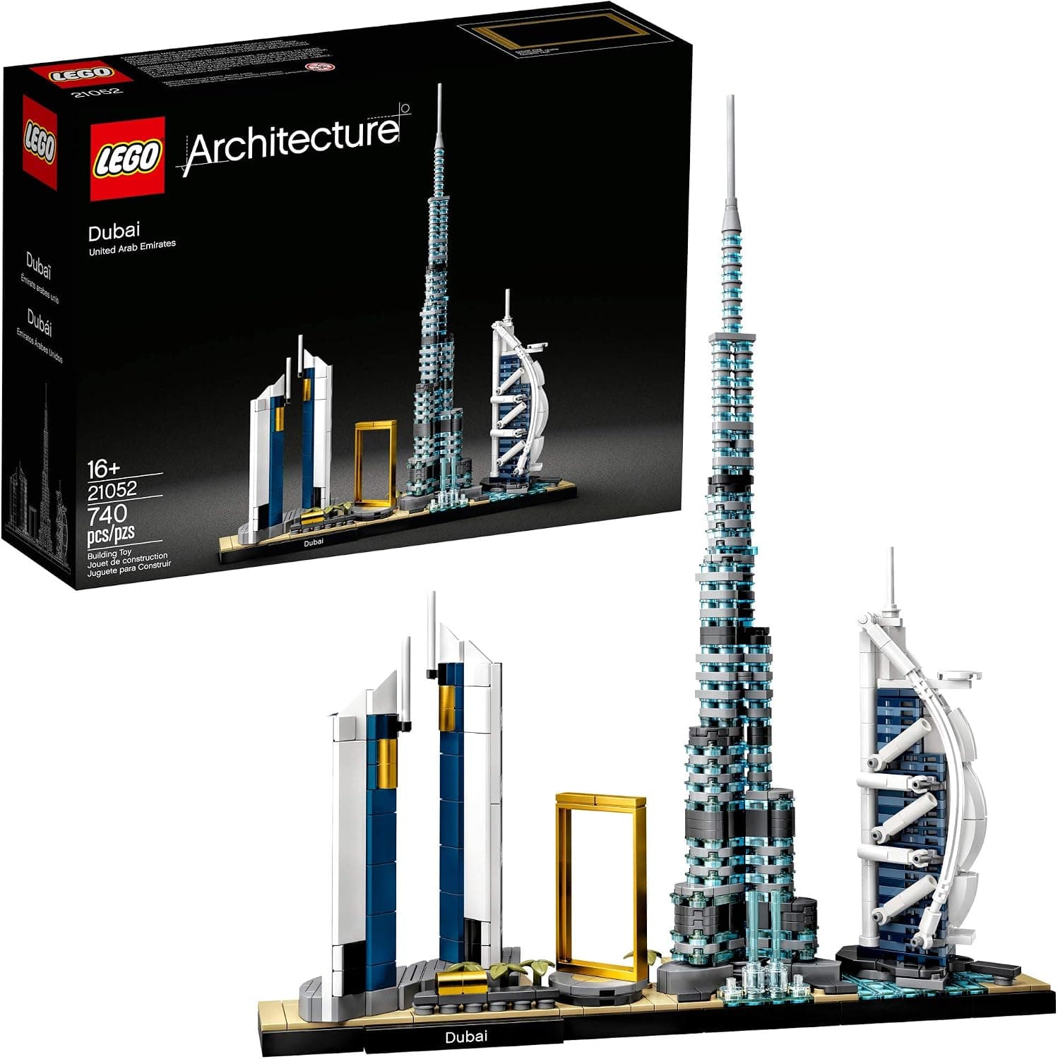 LEGO Architecture Skylines: Dubai 21052 Building Kit, Collectible Architecture Building Set for Adults (740 Pieces)
