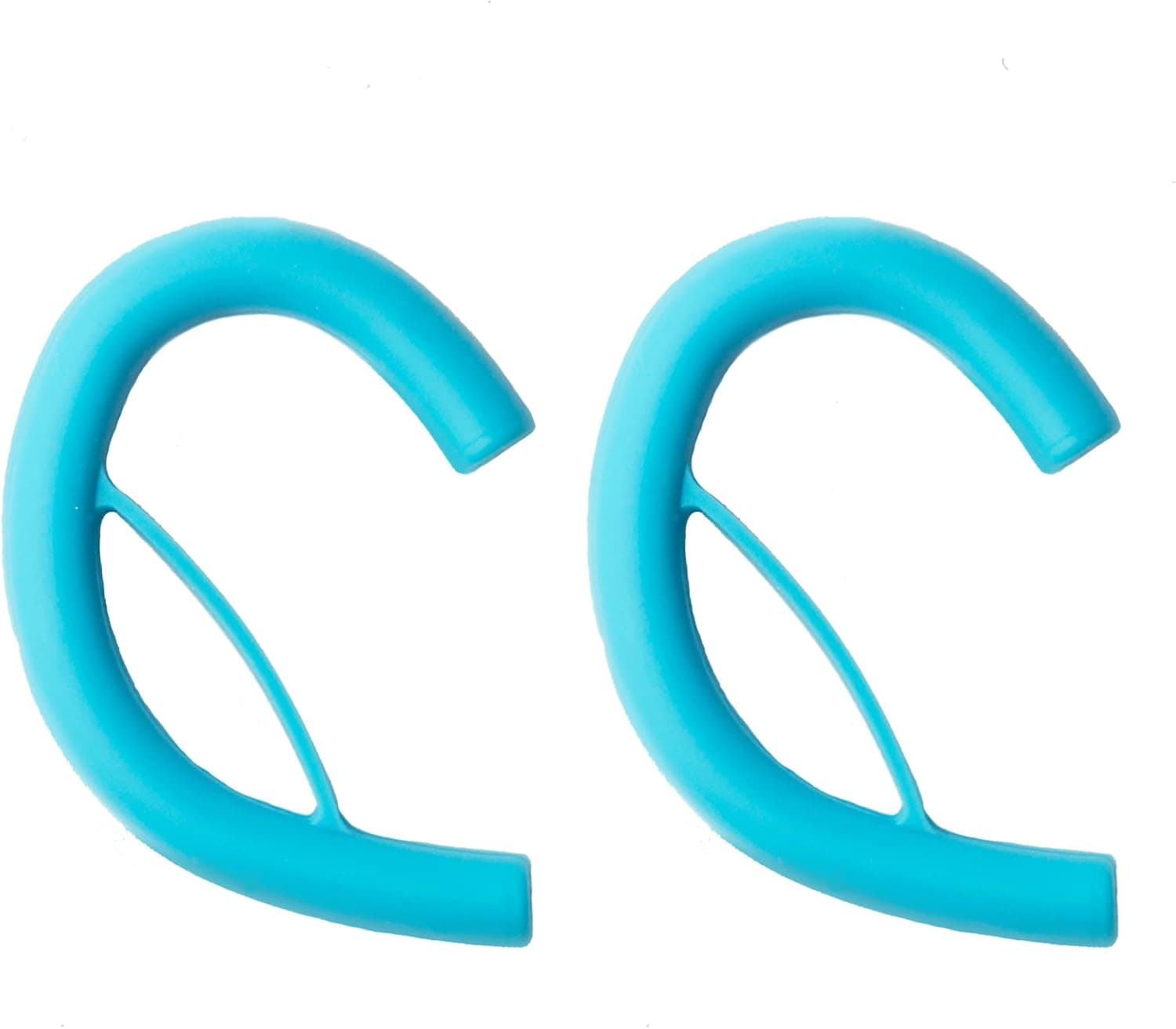 Removable Soft Silicone Earphone Hook Round Reinforced Headphones Sports Ear Hook for Earphones Earbuds Headset(1 Pair) (Blue)