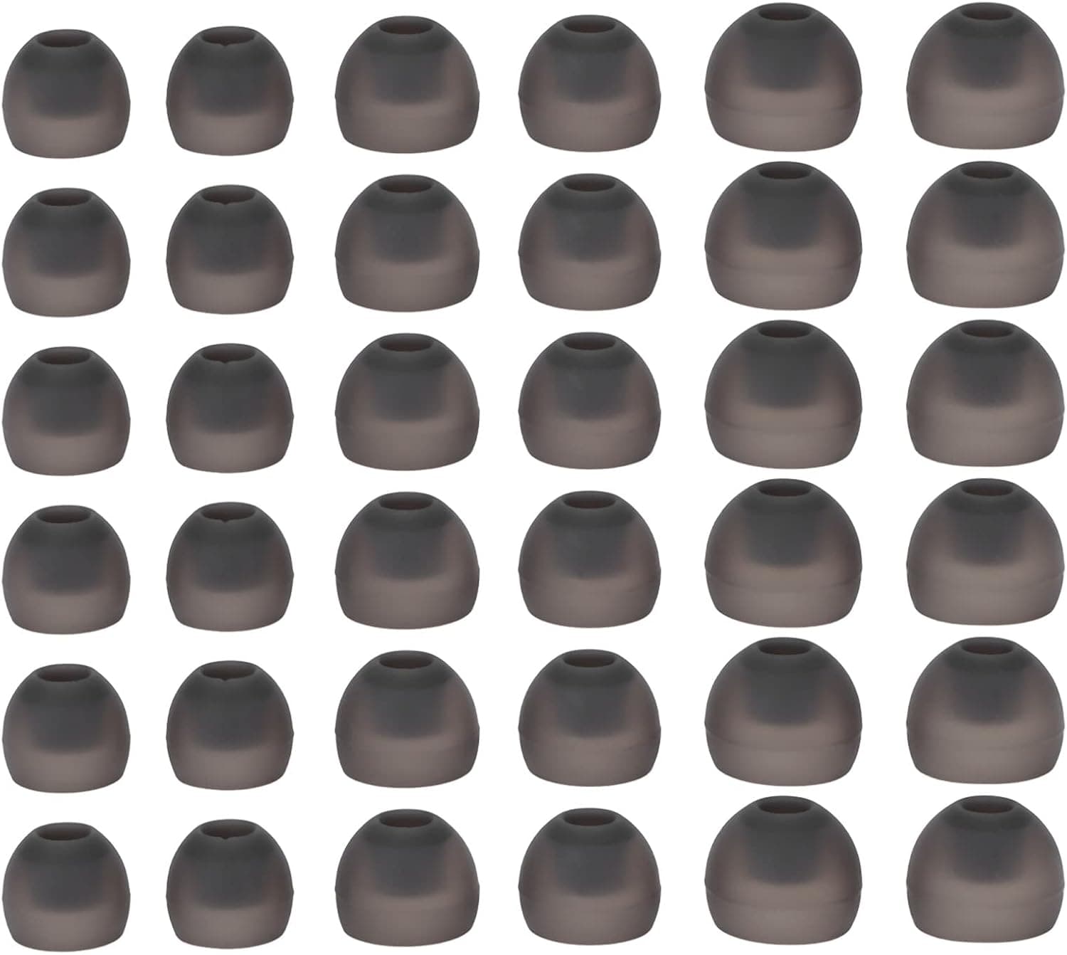 Kafuty-1 36pcs Silicone Earbud Tips L/M/S, Soft Lightweight Replacement Earbud Ear Buds Tips for Inner Hole from 4.5mm-6.0mm Earphones, Earplugs Cap Tip Cover