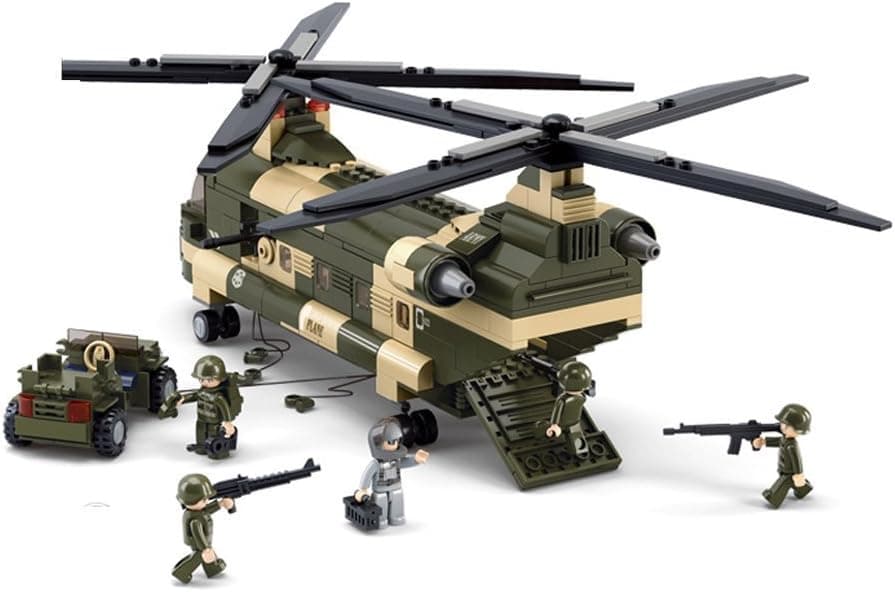 Sluban Transport Helicopter Building Block Toy 513 Pieces Set­