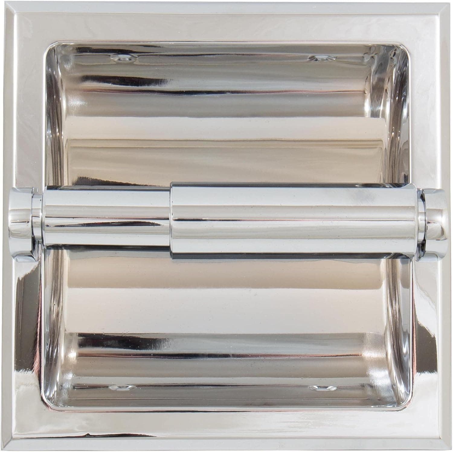 Recessed Paper Holder, Polished Chrome by Stone Harbor Hardware