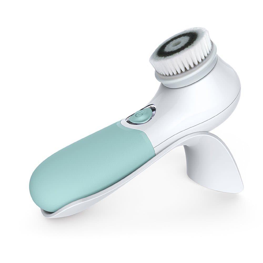 TOUCHBeauty Waterproof Facial Brush Rotating Skin Cleansing Brush with Stand, Dual Speed Face Exfoliating Cleansing System with Soft Bristle Brush Head for Oil skin TB-1483