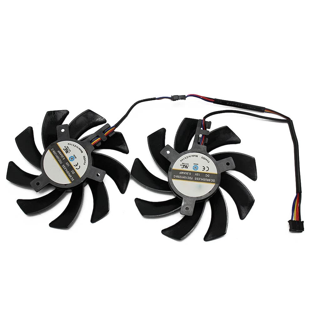 New 85MM FDC10H12S9-C 4Pin Cooler Fan Replace for Sapphire R9 290 R9 280X HD7870 HD7970 HD7950 GTX 1060 Video Card Cooling Fan (Black)