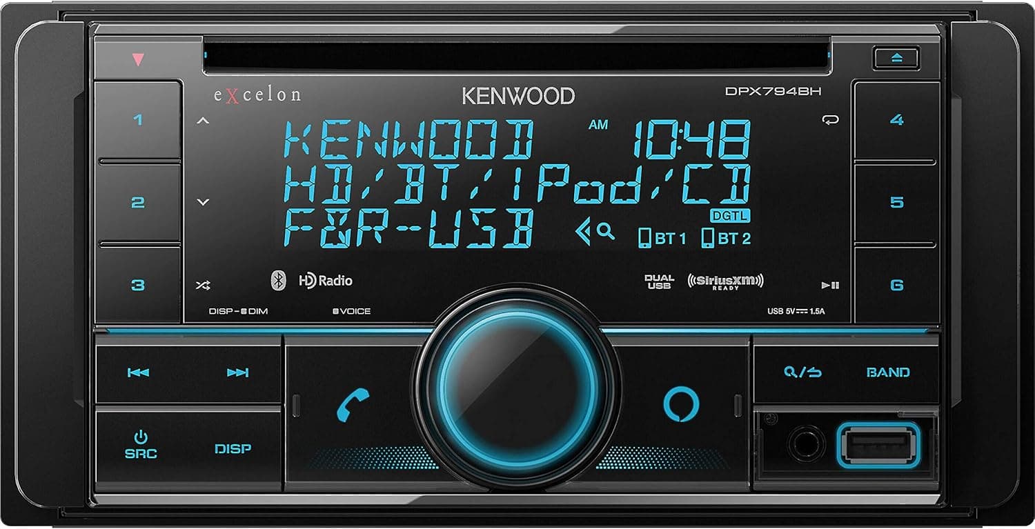 Kenwood DPX-794BH 2-Din CD Receiver with Built in Alexa, Bluetooth and HD Radio