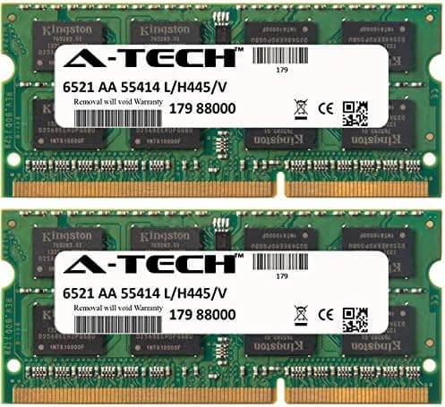A-Tech 4GB KIT 2X 2GB HP-Compaq Presario Notebook CQ57-252SA CQ57-253SA CQ57-256SA CQ57-301SA CQ57-302SA CQ57-303SA CQ57-310US CQ57-314NR CQ57-315NR SO-DIMM DDR3 Non-ECC PC3-8500 1066MHz RAM Memory