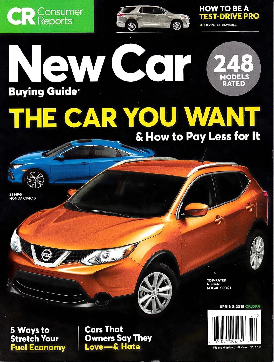 Consumer Reports New Car Buying Guide Spring 2018 (248) (afamncg store)