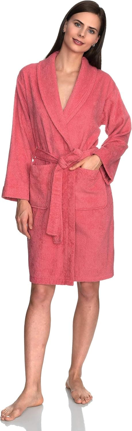 TowelSelections Women’s Robe, 100% Cotton Short Terry Bathrobe
