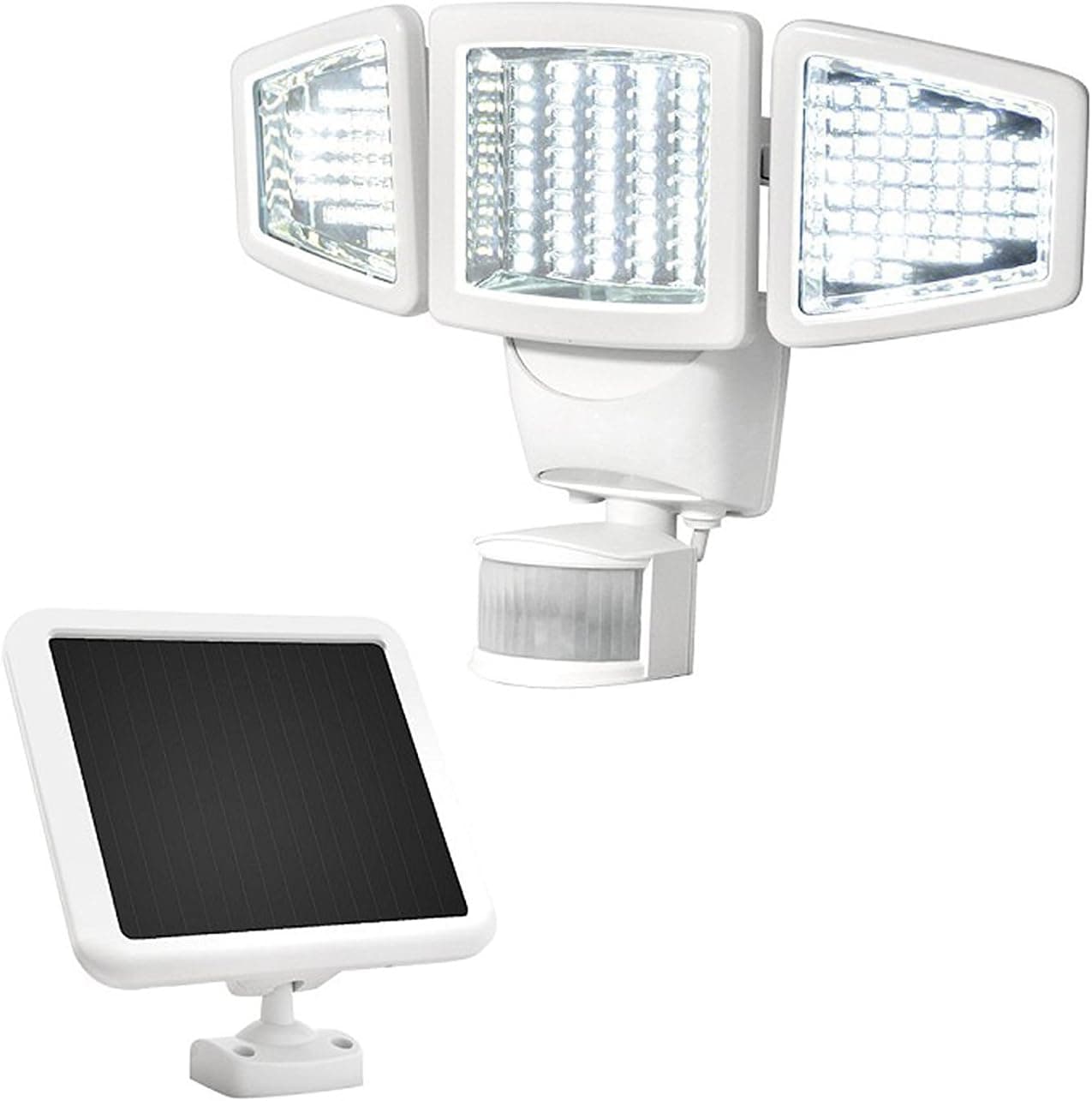 SOLAR MOTION ACTIVATED LIGHT.150 LED TRIPLE HEAD. SUNFORCE by Sun Force
