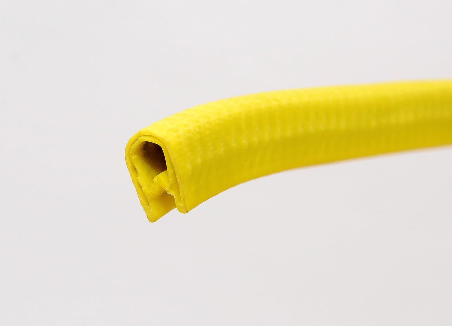 Yellow Edge Trim Standard Size U Extrusion | U Height: 17/32", Grip Range: 3/64" - 9/64" (3 feet)