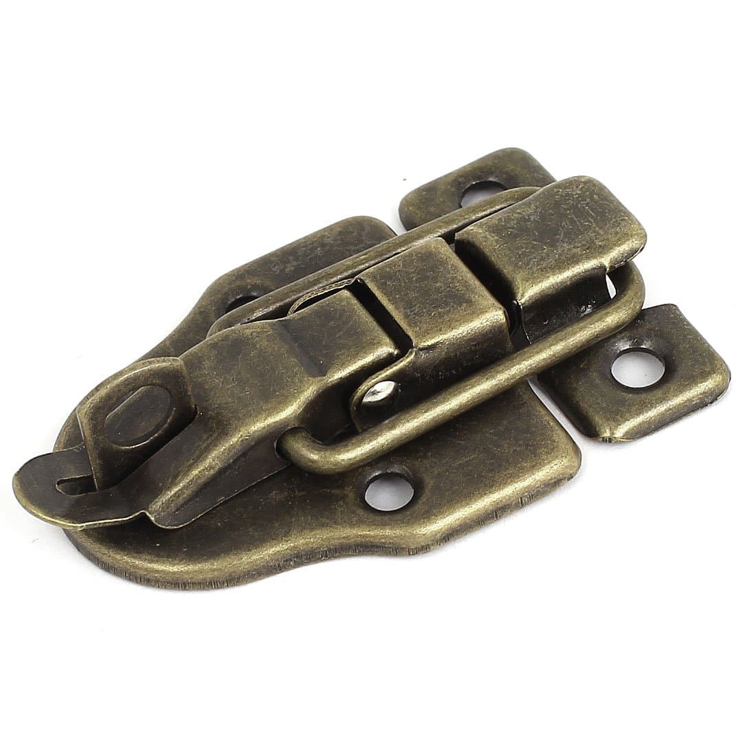 uxcell A15061000ux0339 Cabinet Boxes Duckbilled Metal Toggle Latch Catch Hasp Bronze Tone